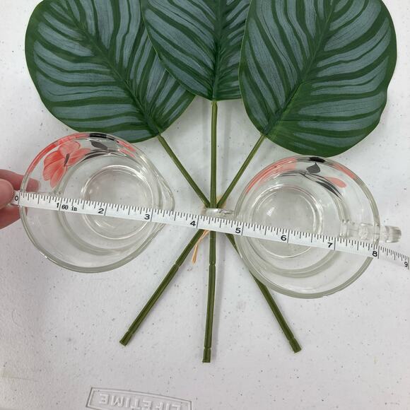 Vintage Bartlett Collins 1950's MCM Hand Painted Rose Flower Sugar Creamer Set - Picture 7 of 8